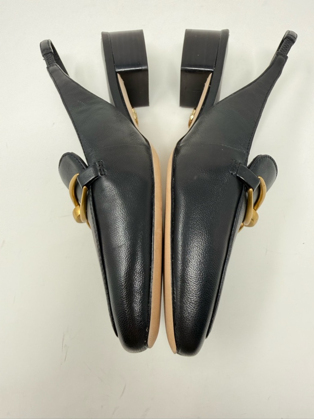 New Veronica Beard Casie Slingback Pump Black Leather Sz 6 - Picture 11 of 13